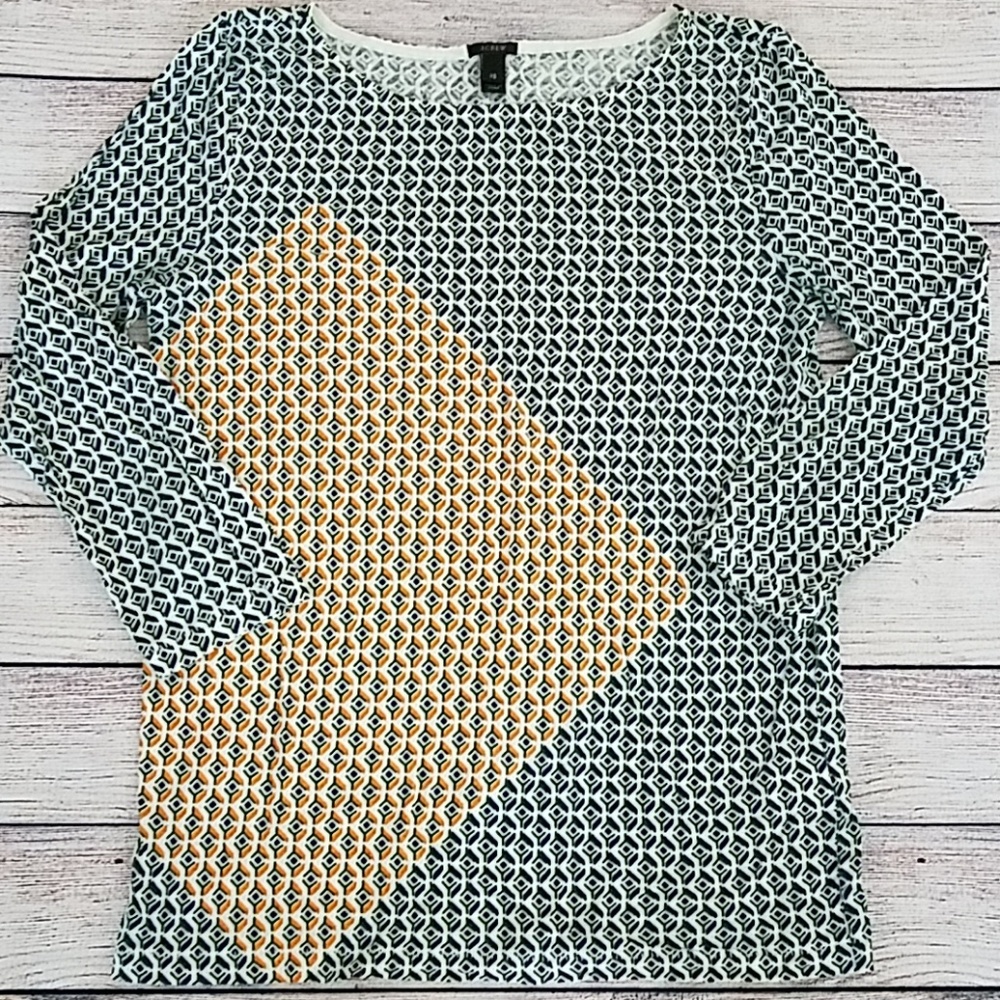 J Crew Geometric Print Tee - Sz. XS